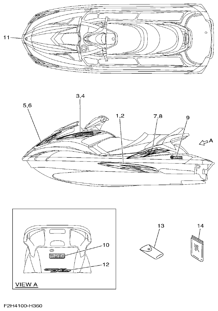 Yamaha FY1800-1HF2H300EA(1)_DE GRAPHICS parts diagram